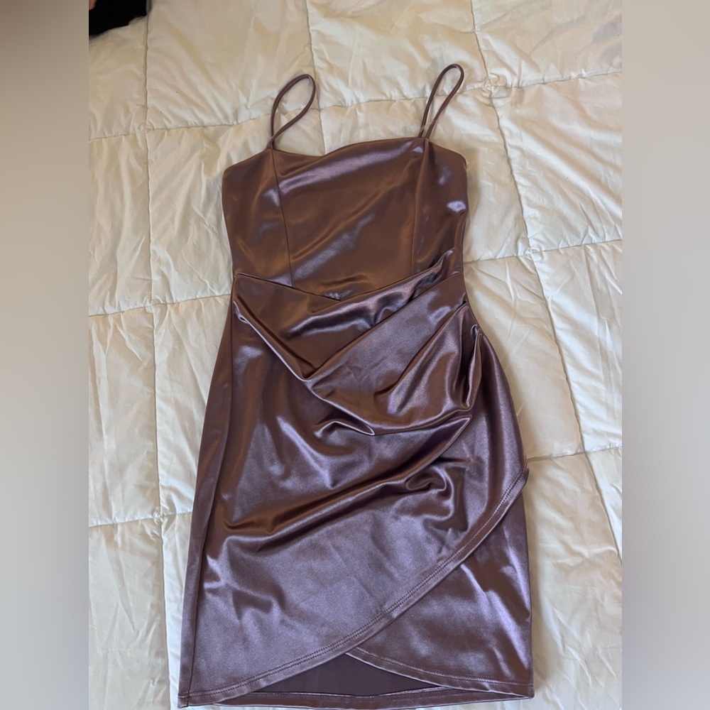 Purple mini dress size small by glare